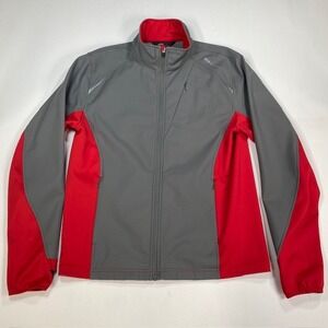 GoLite Softshell Jacket Gray Red Full Zip Athletic‎ Outdoor Mens Size L